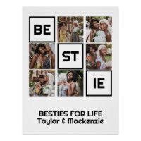 Bestie Best Friends 6 Photos et Texte Personnalisé