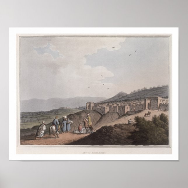 Poster Bethlehem en Palestine, View of the Principal Part (Devant)