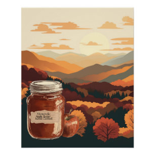 Poster Beurre de pomme Montebello VA Blue Ridge Mountains
