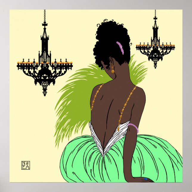 Poster Bianca en vert - Imprimés/Affiches (Devant)