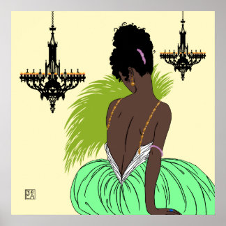 Poster Bianca in Green - Prints/Posters