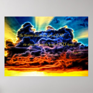 Poster Biblique Électrifié Cumulus Nuages Skyscape