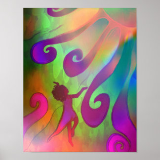 Poster bienheureux Arc-en-ciel