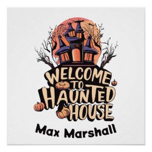 Poster Bienvenue à Haunted House - Ghoulish Gatherings