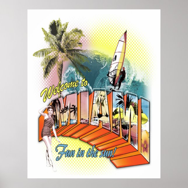 Poster bienvenue à miami (Devant)