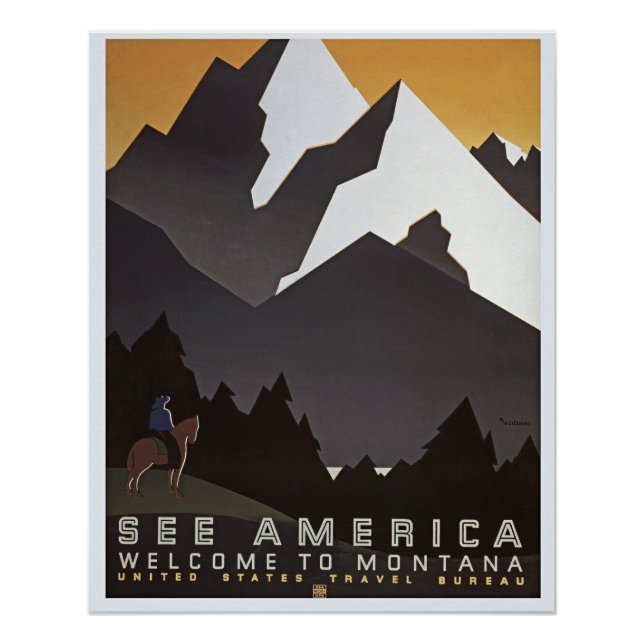 Poster Bienvenue au Montana (Devant)
