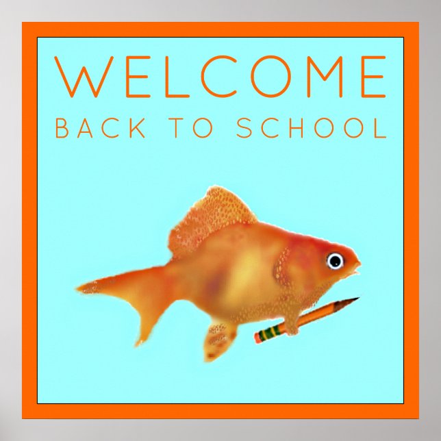 Poster Bienvenue au retour à l'école (Devant)