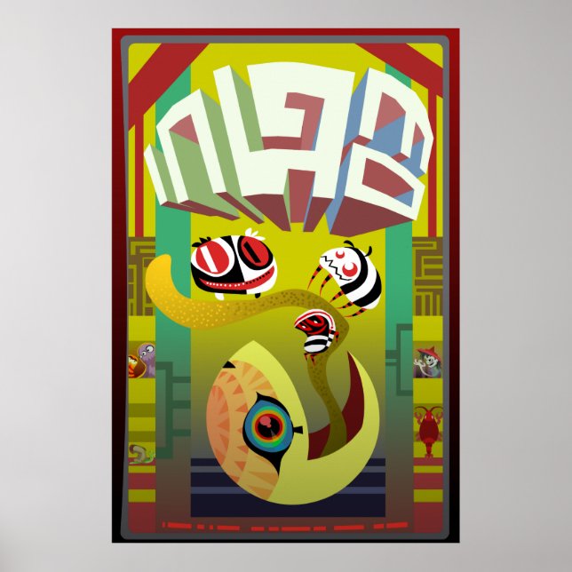 Poster Bienvenue au Salon (Devant)