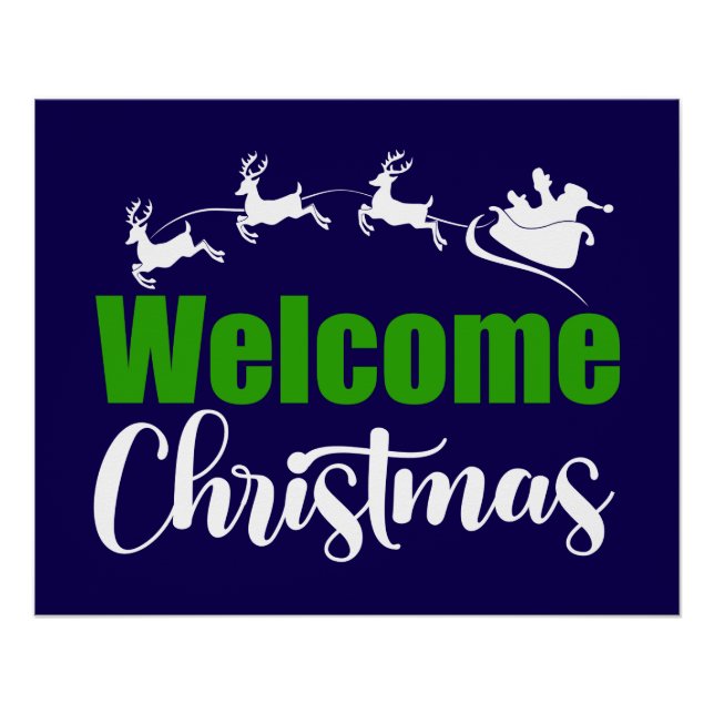 Poster Bienvenue Noël-85101 (Devant)