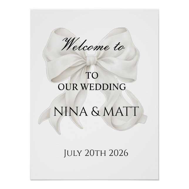 Poster Bienvenue pour signer (Devant)