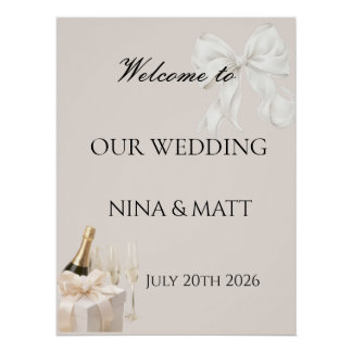 Poster Bienvenue pour signer