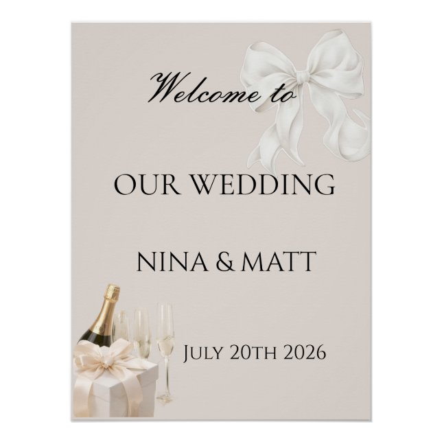 Poster Bienvenue pour signer (Devant)