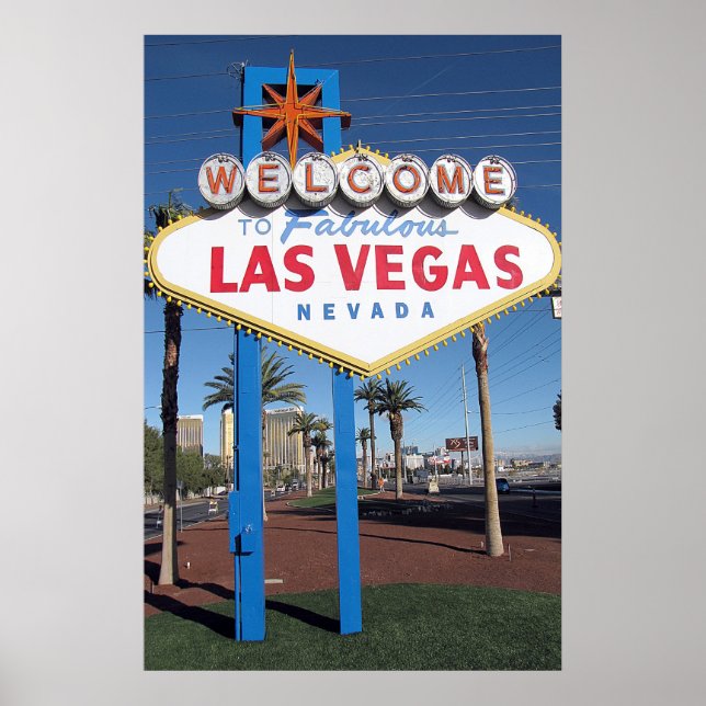 Poster Bienvenue sur l'affiche Fabulous Las Vegas Nevada (Devant)