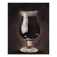 Bière noire en verre Tulip Porter Stout Peinture A