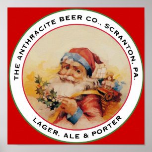 POSTER BIÈRE PÈRE NOËL
