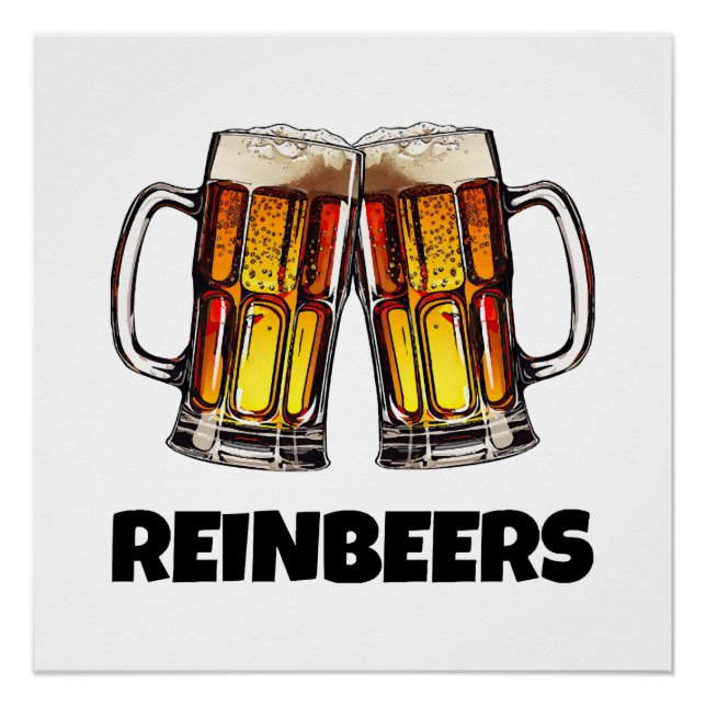 Poster Bières de Noël Reinbeers (Devant)