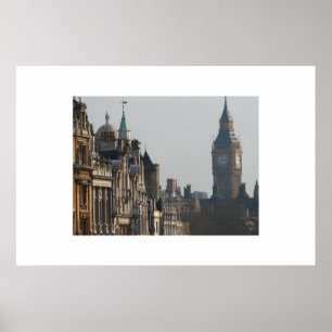 Poster Big Ben survole la ligne d'horizon