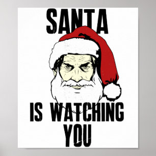 Poster Big Brother Santa Claus Vous Regarde