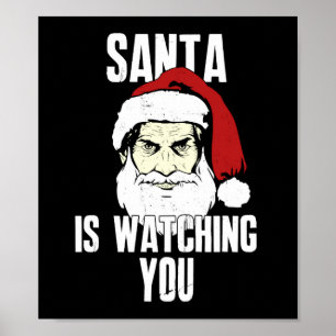 Poster Big Brother Santa Claus Vous Regarde