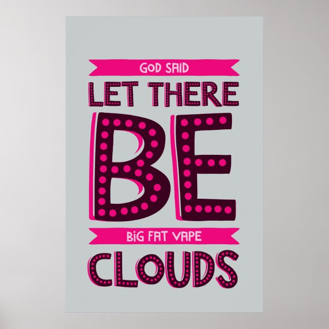Poster Big Fat Clouds Premium (Devant)