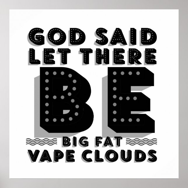 Poster Big Fat Clouds Premium (Devant)