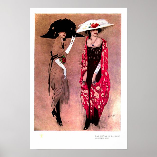 Poster Big hat fashion (Devant)