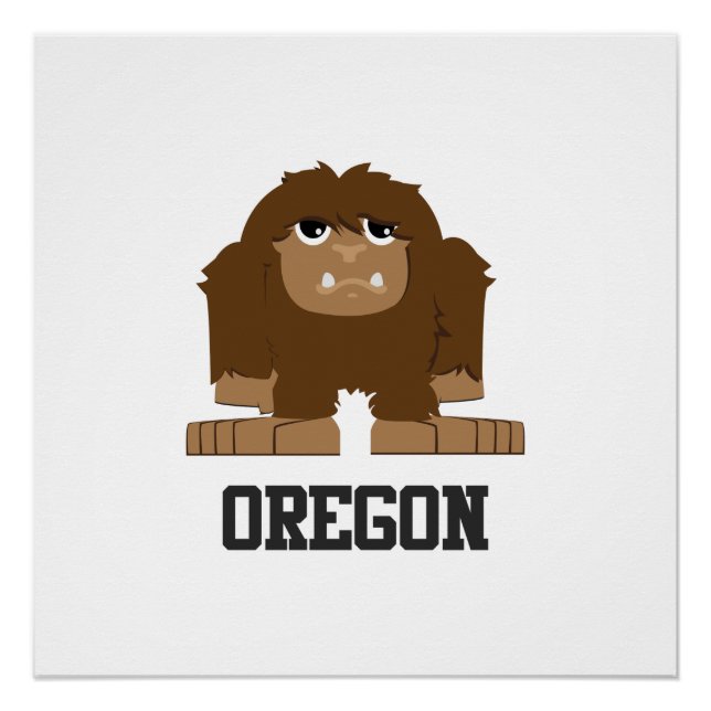 Poster Bigfoot de l'Oregon (Devant)