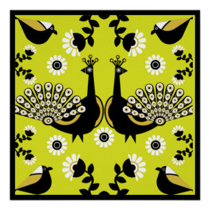 Poster Bijoux Et Décor Peacock