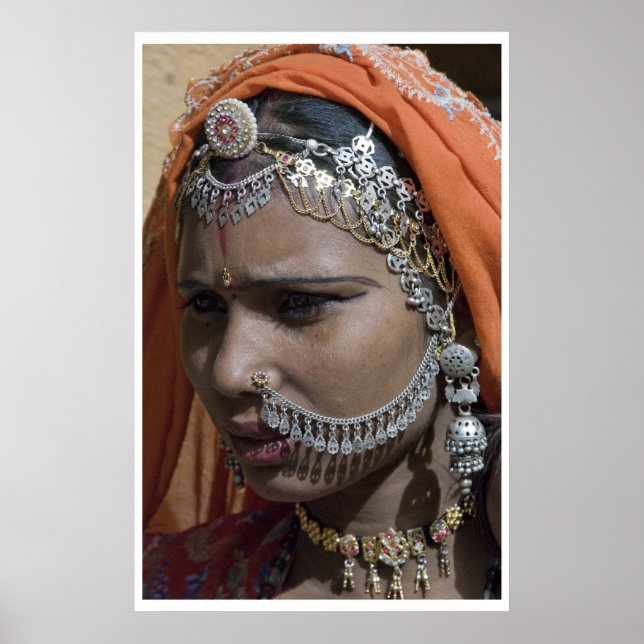 Poster Bijoux traditionnels du Rajashtan (Devant)