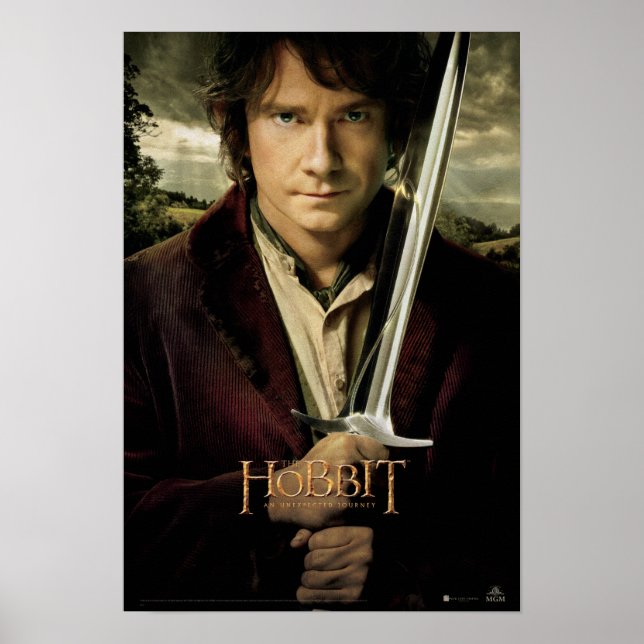 Poster BILBO BAGGINS™ with Sword (Devant)