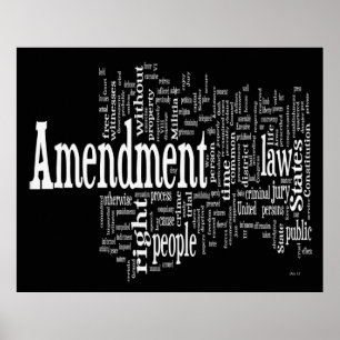 Poster Bill of Rights Word Cloud