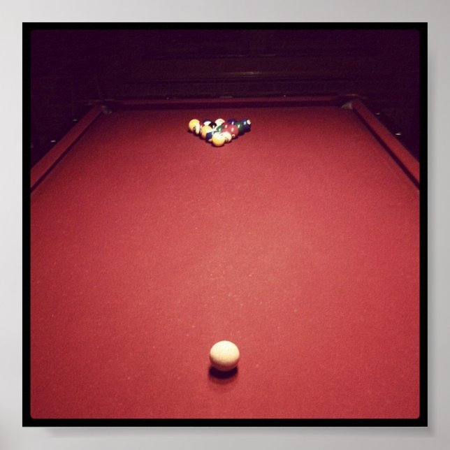 Poster billard (Devant)