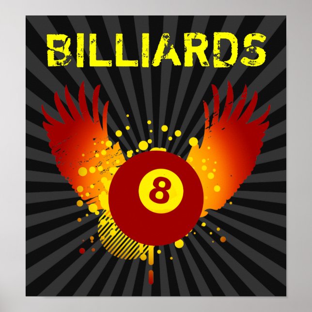 Poster billard hi-fi (Devant)