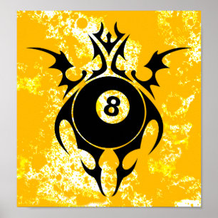 Poster billard : tribalz