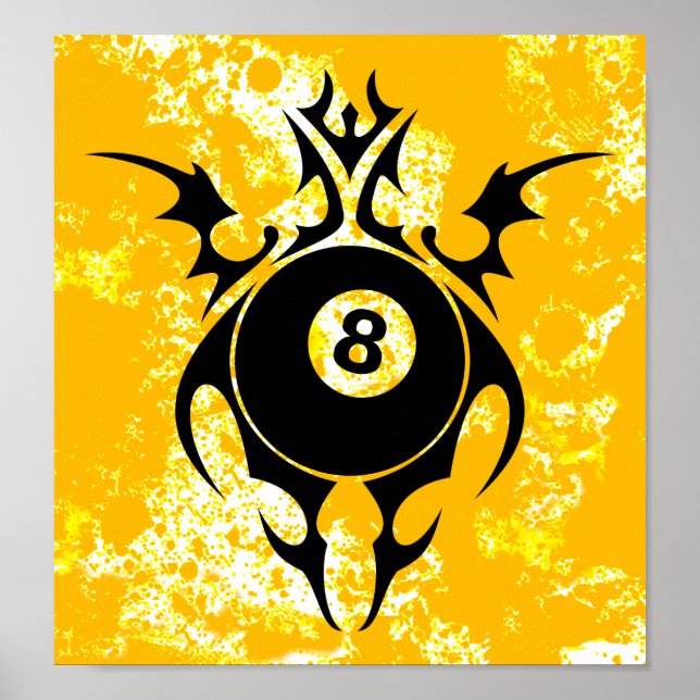 Poster billard : tribalz (Devant)