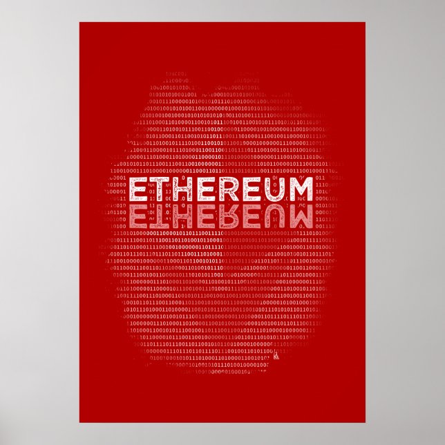 Poster binaire Ethereum (Devant)