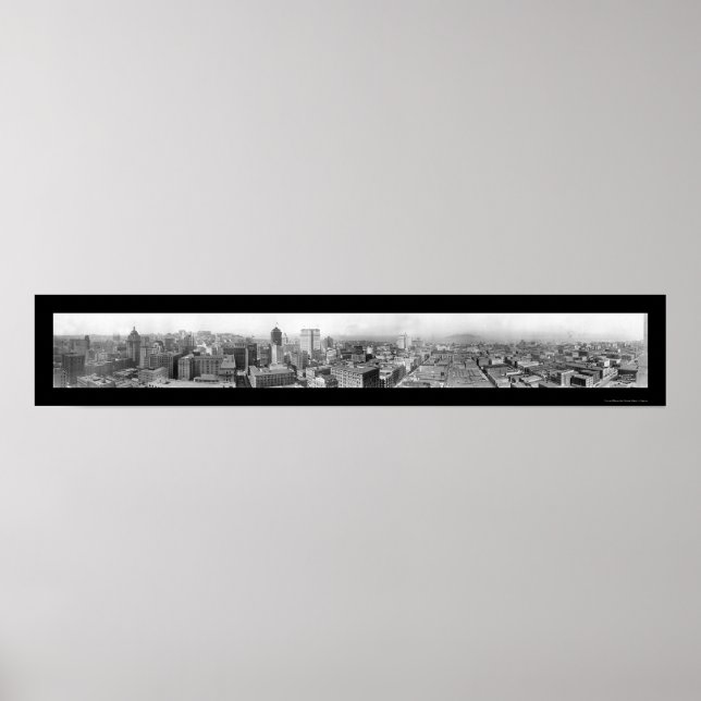 Poster Birdseye San Francisco Photo 1925 (Devant)