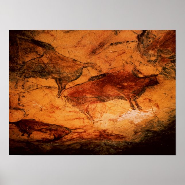 Poster Bison des grottes d'Altimira, vers 15000 avant JC (Devant)