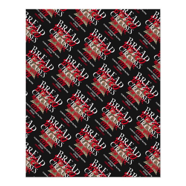 POSTER BISTRO BREAD AND CIRCUSES NEW YORK CITY (Devant)