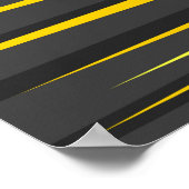 Poster Black and Yellow Stripes (Coin)