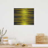 Poster Black and Yellow Stripes (Kitchen)