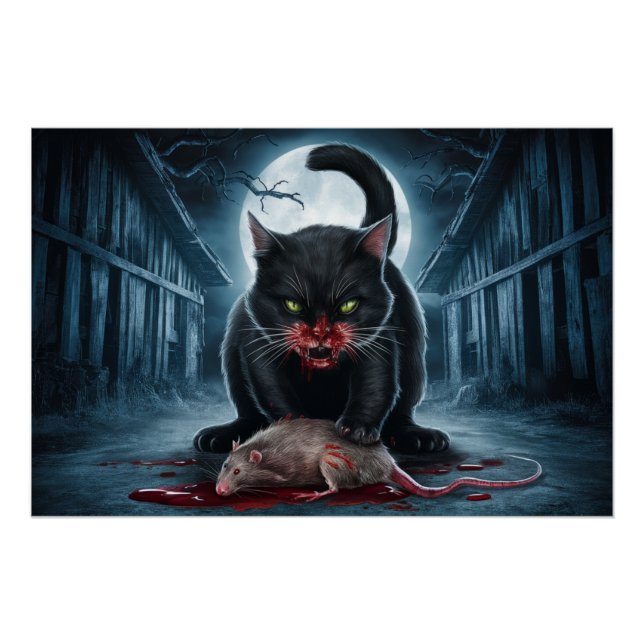 Poster Black Cat and Rat 04 (Devant)