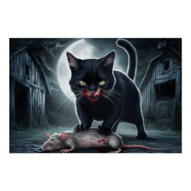 Poster Black Cat and Rat 07 (Devant)