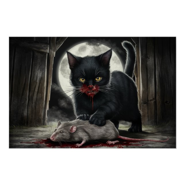Poster Black Cat and Rat 08 (Devant)
