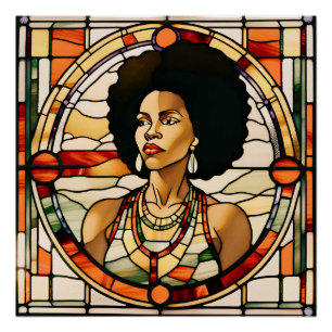 Poster Black girl magie melanin sista reine femme maman s