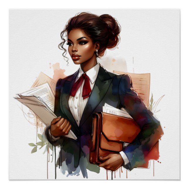 Poster Black Job African Creator Influencer Blogger Vlog (Devant)