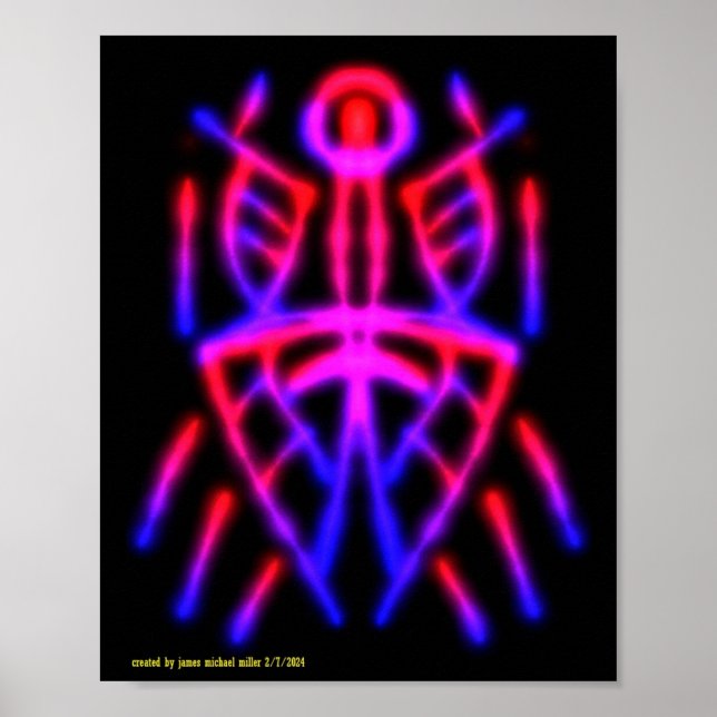 Poster Black Light Par James Michael Miller (Devant)