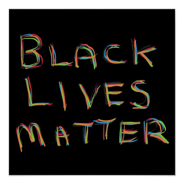 Poster Black Lives Matter BLM (Devant)