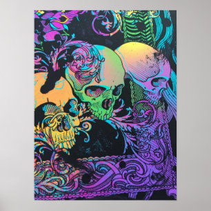 Poster Blacklight avec des tonnes de couleurs