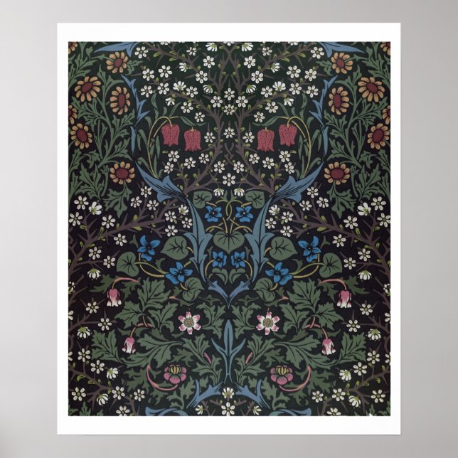 Poster 'Blackthorn' wallpaper design, 1892 (Devant)